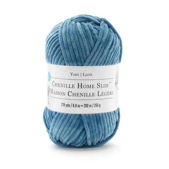 Chenille Home Slim™ Solid Yarn by Loops & Threads®